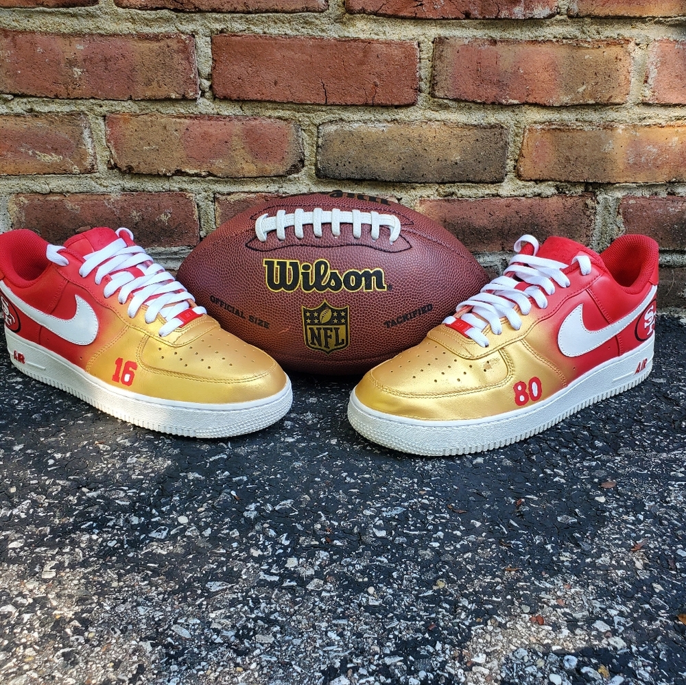 Custom airforce 1s  San Francisco 49ers